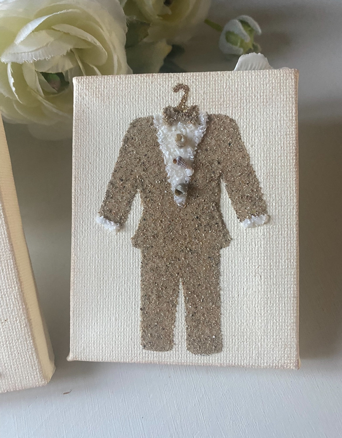 T3062 sand wedding tux