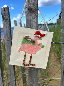 TT026 4x4 Santa flamingo with sack