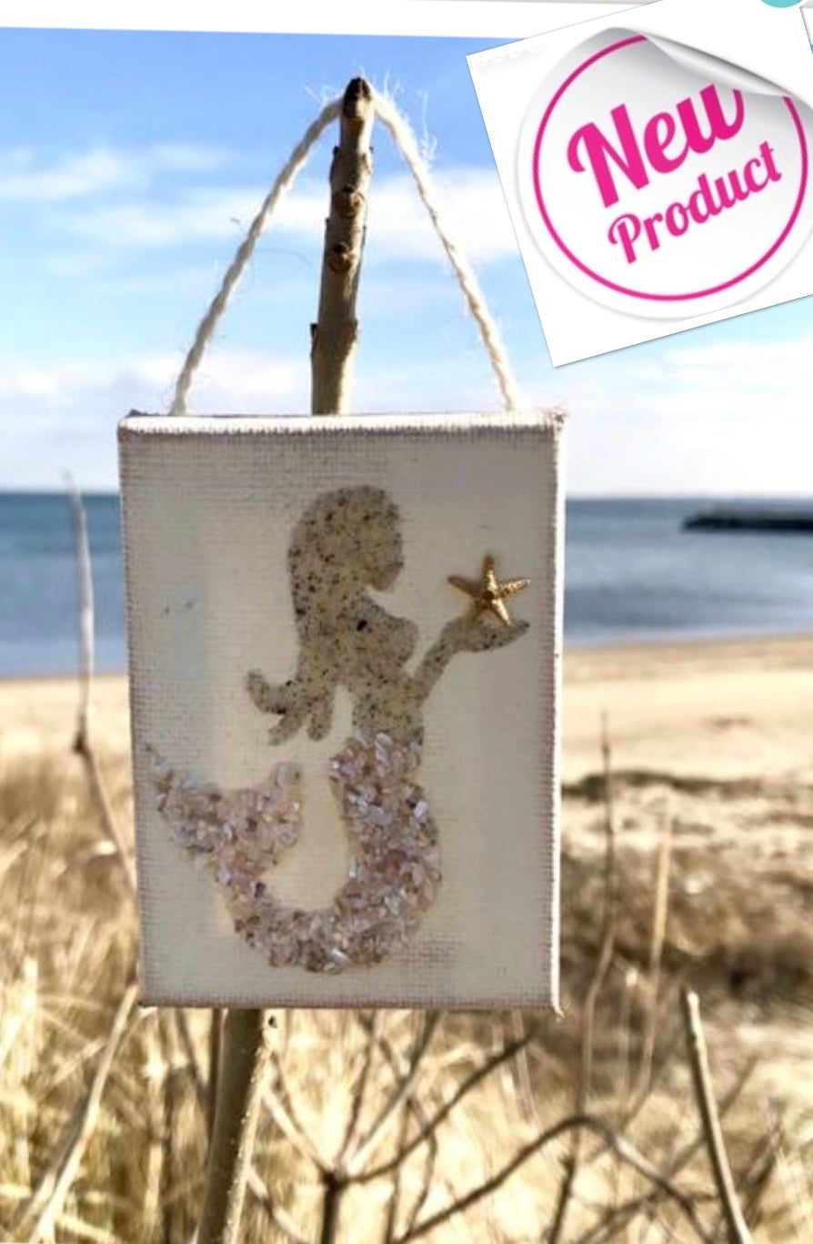 Mermaid ornament Made of Sand & Crushed Shell